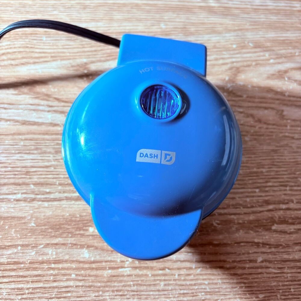 Mini Maker Grill Machine Panini Press 4" Burgers Sliders Sandwiches Blue No Box